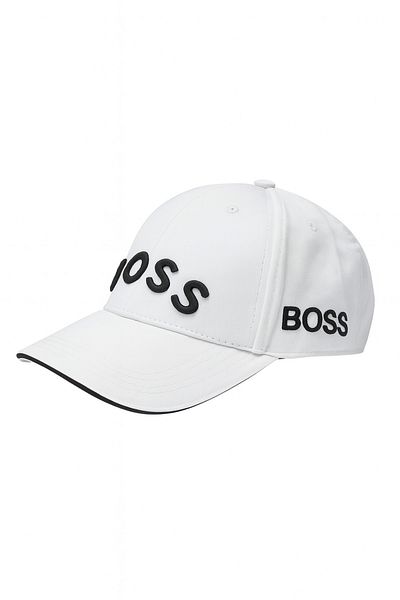 NO BRAND Unisex White Embossed Lettering Detailed Sports Hat