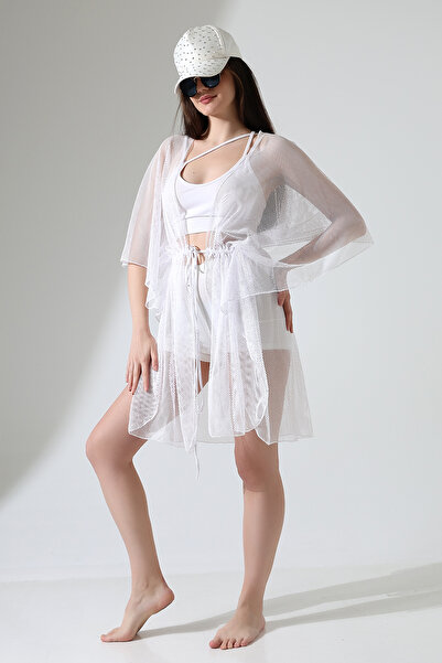 Esberin Front Lace Mesh Pareo