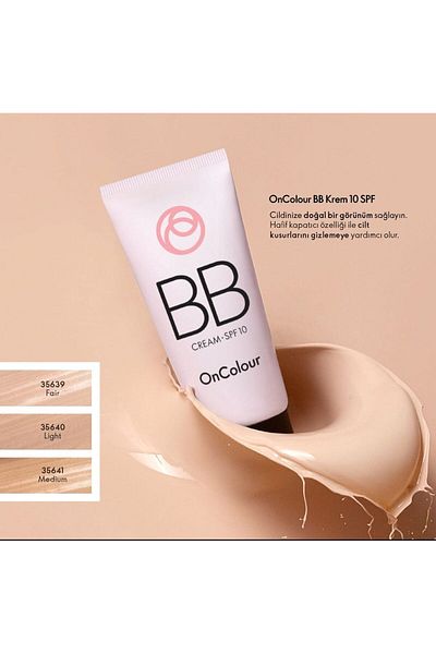 Oriflame Oncolour Bb Cream 10 Spf - Covers Skin Imperfections Softens Lightweight and Effective with Bone