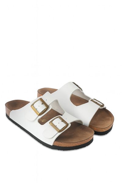 Slazenger Women Men Unisex Daily Garden Pool Beach Slippers White
