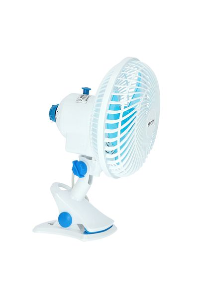 KRYPTON 8'' Table & Clip Fan – 2-speed, Oscillating, High-speed Motor, Compact & Durable