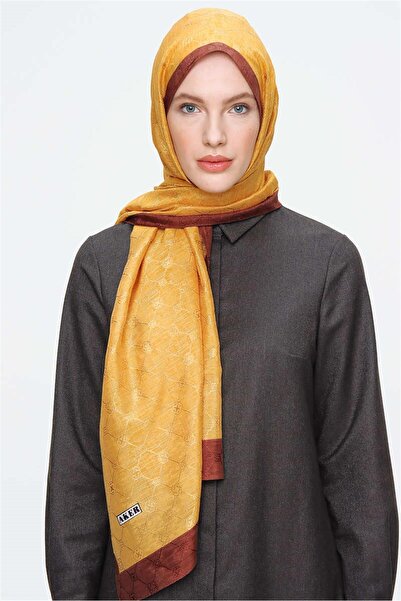 Aker Koza Şal - Gold Kahve 933