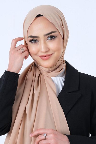 HAREM SCARF Азиатски шал - Мляко с кафе