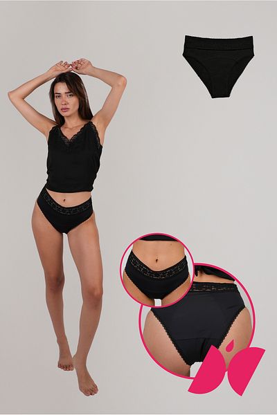 PEDDON Chiloți menstruali maxi clasici superabsorbanți Chiloți menstruali rezistenti la lichide, lavabili, ultra igienici, lavabili