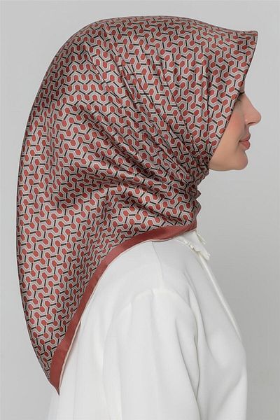 Armine Eșarfă de mătase Nostalgia - 8401-37 Twill de cupru