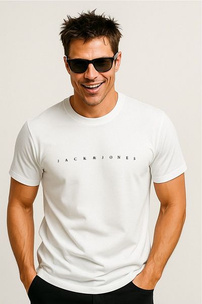 Jack & Jones Ανδρικό ανδρικό μπλουζάκι με στρογγυλή λαιμόκοψη Jack&jones Star