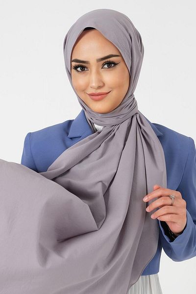 HAREM SCARF Asian Shawl - Dark Gray
