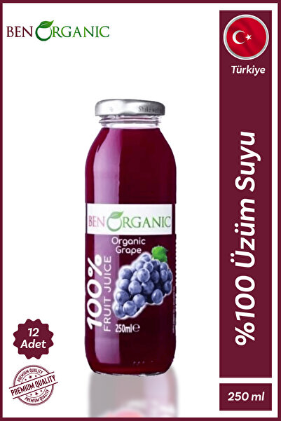 Benorganic Organik Üzüm Suyu 12x250ml