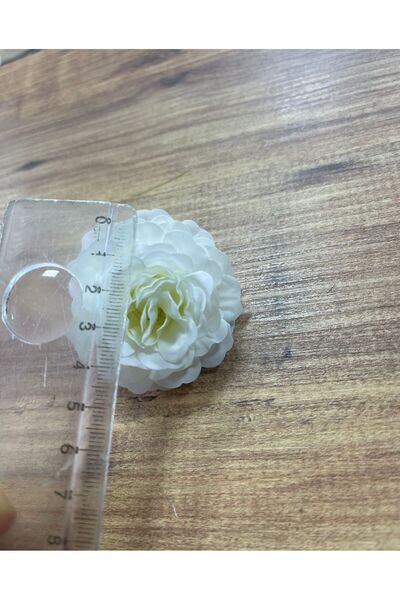 KOZALILAR Yapay Çiçek 10'lu Mini Boy Tek Baş Katmerli Gül (Çap:5,5 cm)