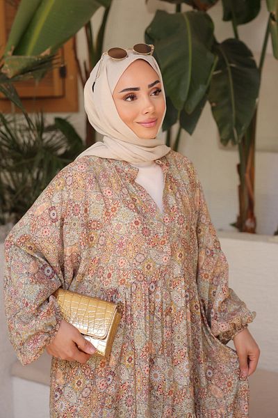 İmajButik Рокля с пола и копчета от норка