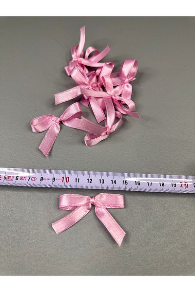 edalle Pink Wedding Candy, Gift Ornament, Balloon Ornament, Bow Satin Ribbon 10mm 50 Pieces