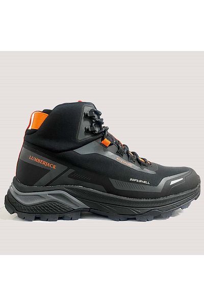 lumberjack Ανδρικές αδιάβροχες μπότες Racer Hi 4pr - Μαύρο-πορτοκαλί - 42