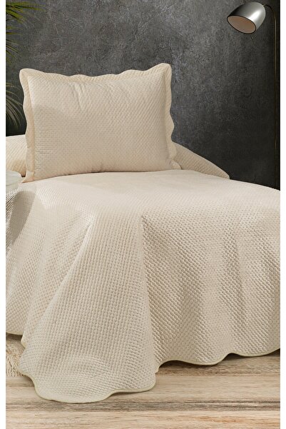 Bikaya Home Summer Dream Tek Kişilik Yatak Örtüsü Seti, Kadife Yatak Örtüsü Seti (2 PARÇA)