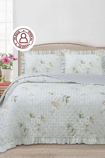 sutra Flora Series Double-Sided Single Bedspread Set