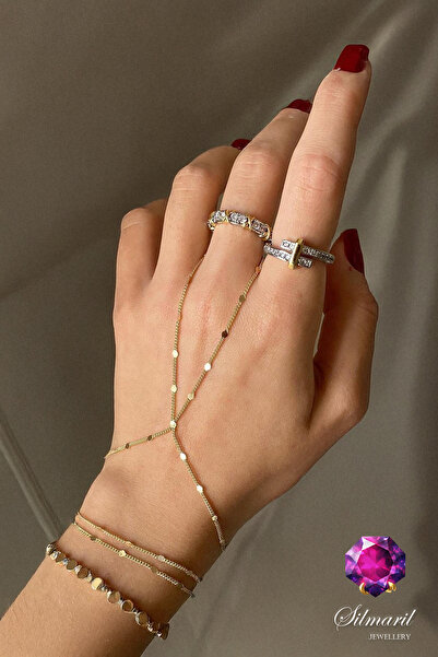 Silmaril Store Gold Color 316L Stainless Steel Stainless Steel Şahmeran Brace...