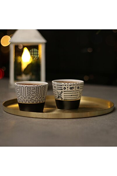 nooratelier Yuvarlak Gold Mini Tepsi