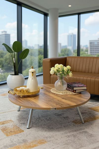 Living Foldable legs floor center table for living room, kitchen, meeting room, multi-functional cof