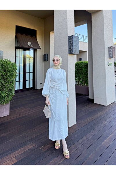 Miraydın Butik Γυναικείο Σετ Φούστας με Περιτύλιγμα M41403 - Πέτρα