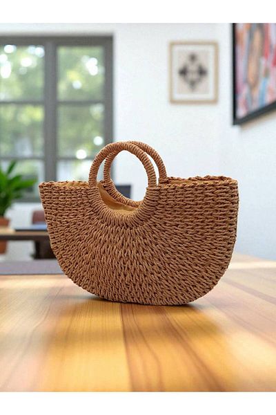 Babydoll Bag Women's Straw Shoulder Strap Bag