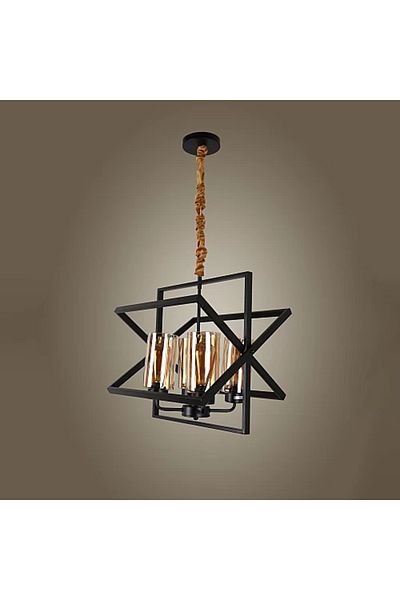 Hummer Suspended Modern Black Quadruple E27