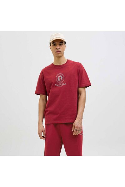 Jack & Jones Jack & Jones Graphic Men's Red T-Shirt (12286609-Tbr)