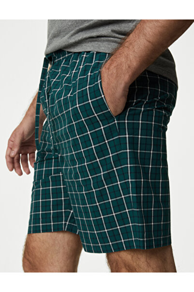 Marks & Spencer Saf Pamuklu Kısa Kollu Pijama Takımı