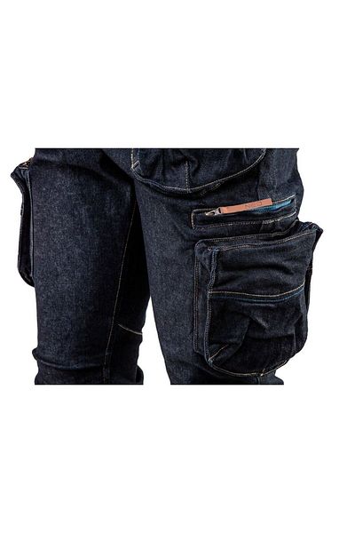 NEO Pantaloni De Lucru Tip Blugi Cu 5 Buzunare, Model Denim, Marimea M/50,