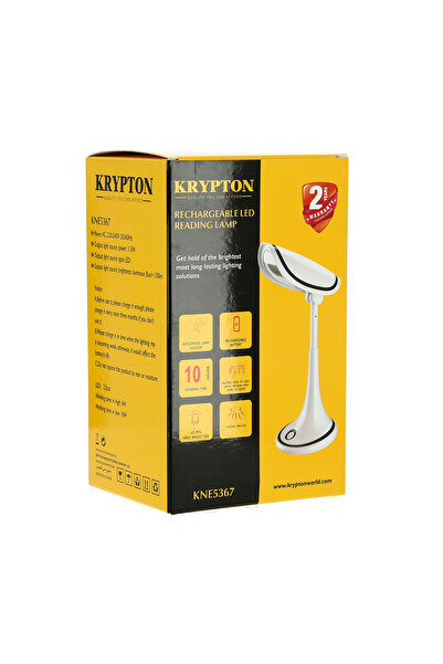 KRYPTON Rechargeable Led Reading Lamp – 22 Leds, Eye Care Light, 10 Hrs Use, Adjustable Desk Lamp