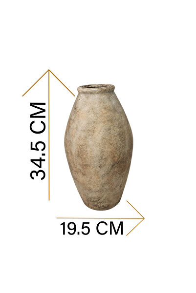 Generic Luxury vase stand in calm beige color for elegant home and garden decor (19.5*19.5*34.5 cm)