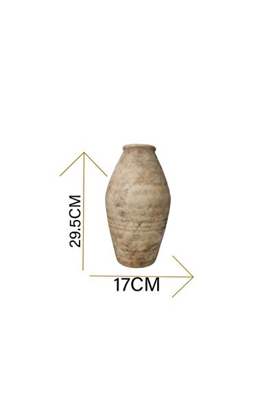 Generic Luxury beige vase stand for elegant home decor and outdoor gardens (17*17*29.5 cm)