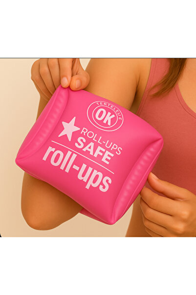 roll-ups safe swimming Pembe Renkli Yetişkin Ve Çocuk Havuz Kolluğu