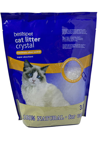 BestsPet Silika Kristal Kedi Kumu 3.8 Lt X 2 Adet Doğal Tozsuz Kalın Taneli