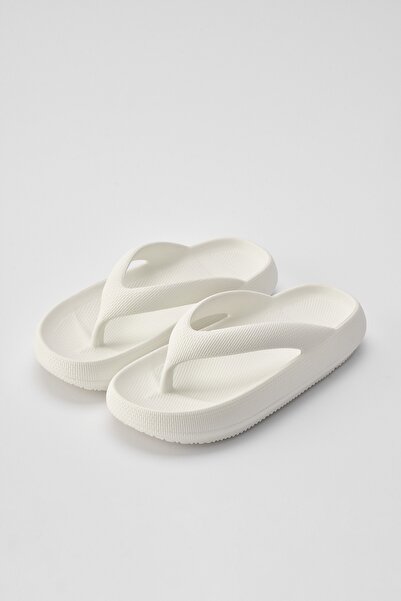 OZYO Camilo Beyaz Papuce Platforma Plaj - Papuci de zi