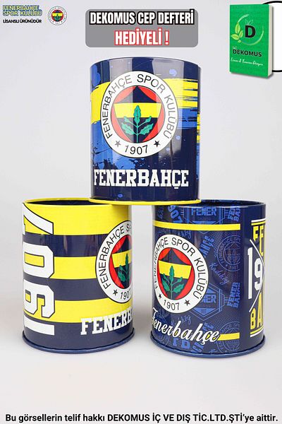 Fenerbahçe Μεταλλική θήκη για στυλό με άδεια χρήσης "dekomus Pocket Notebook Gifted".