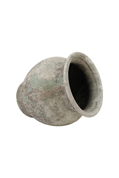 Generic Luxury Vase Stand in Soft Green and Grey for Elegant Home and Garden Decor (21.5*25 cm)