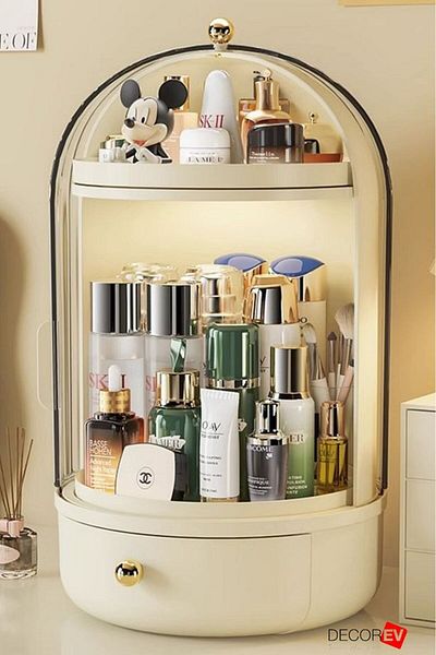 decorev Κρέμα Συρτάρι Μακιγιάζ Καλλυντικό Organizer Organizer Κουτί μακιγιάζ