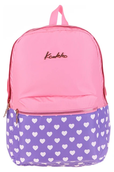 KAUKKO K1491 Soft Floral Backpack (Rose)