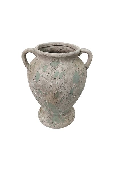 Generic Luxury vase stand in calm green color for elegant home decor and outdoor gardens (15*15*21.5 cm)
