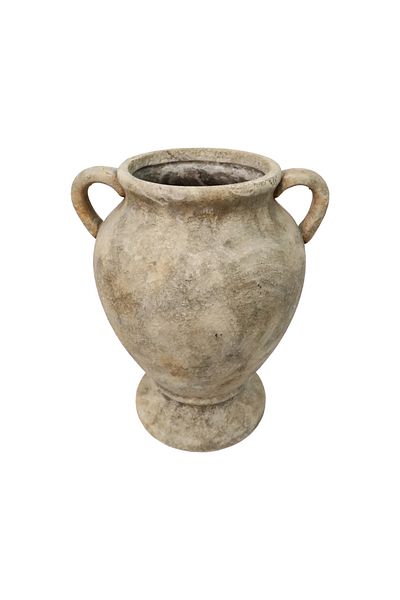 Generic Luxury honey color vase stand for elegant home decor and outdoor gardens (18.5*18.5*26 cm)