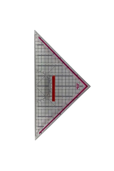 akyüz makine Geodetic Triangle Ruler Sailor Ruler Textile Ruler Modelist Ruler 32 cm
