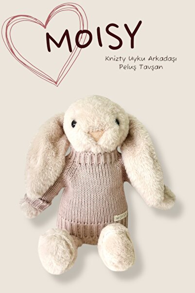 MOISY Knitzy Uyku Arkadaşı Peluş Tavşan 34 cm