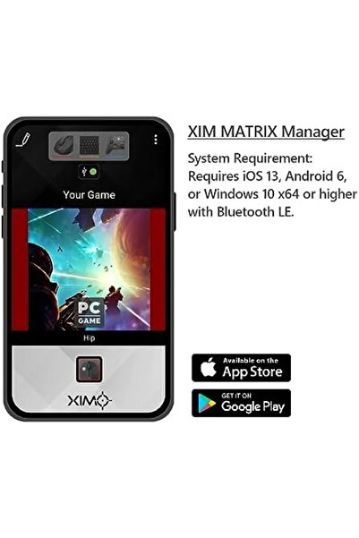 Mcbazel Xim Matrix Adapter for Xbox Series X|s Ps5 Xbox One Ps PC Keyboard Mouse Connect