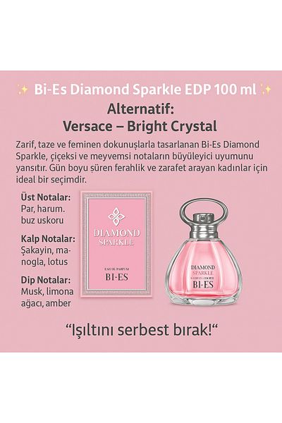 Bİ ES POL Diamond Sparkle Eau de Parfum for Women