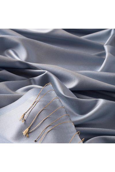 ipekevi Single Sided Silk Shawl 02911-Baby Blue