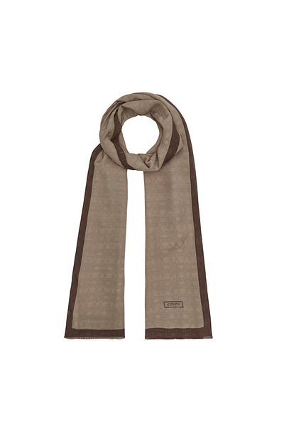 ipekevi Σάλι με μοτίβο Four Seasons Monogram 04356-mink