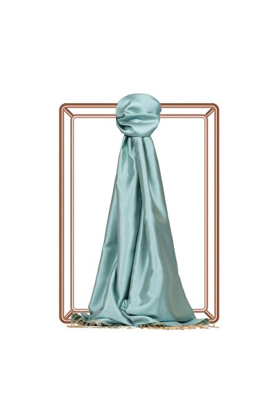 ipekevi Şal de mătase de culoare uni İpekevi 00927-verde apă