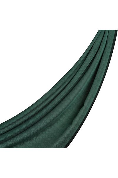 ipekevi Σάλι με μοτίβο Four Seasons Monogram 04356-Πράσινο πεύκο