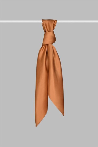 ARMANDA Satin Silk Scarf 4444-tan