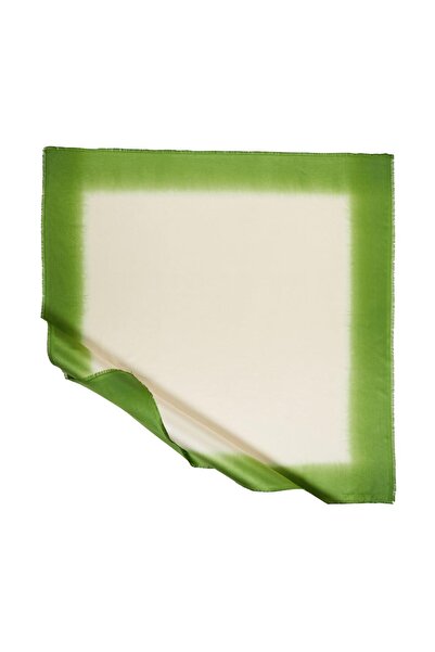 ipekevi Gradient Silk Scarf 5684-Cream Green
