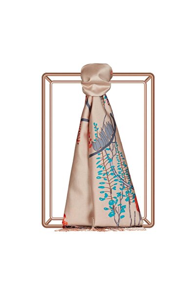 ipekevi Akasya Desenli İpek Şal 08003-Fondöten